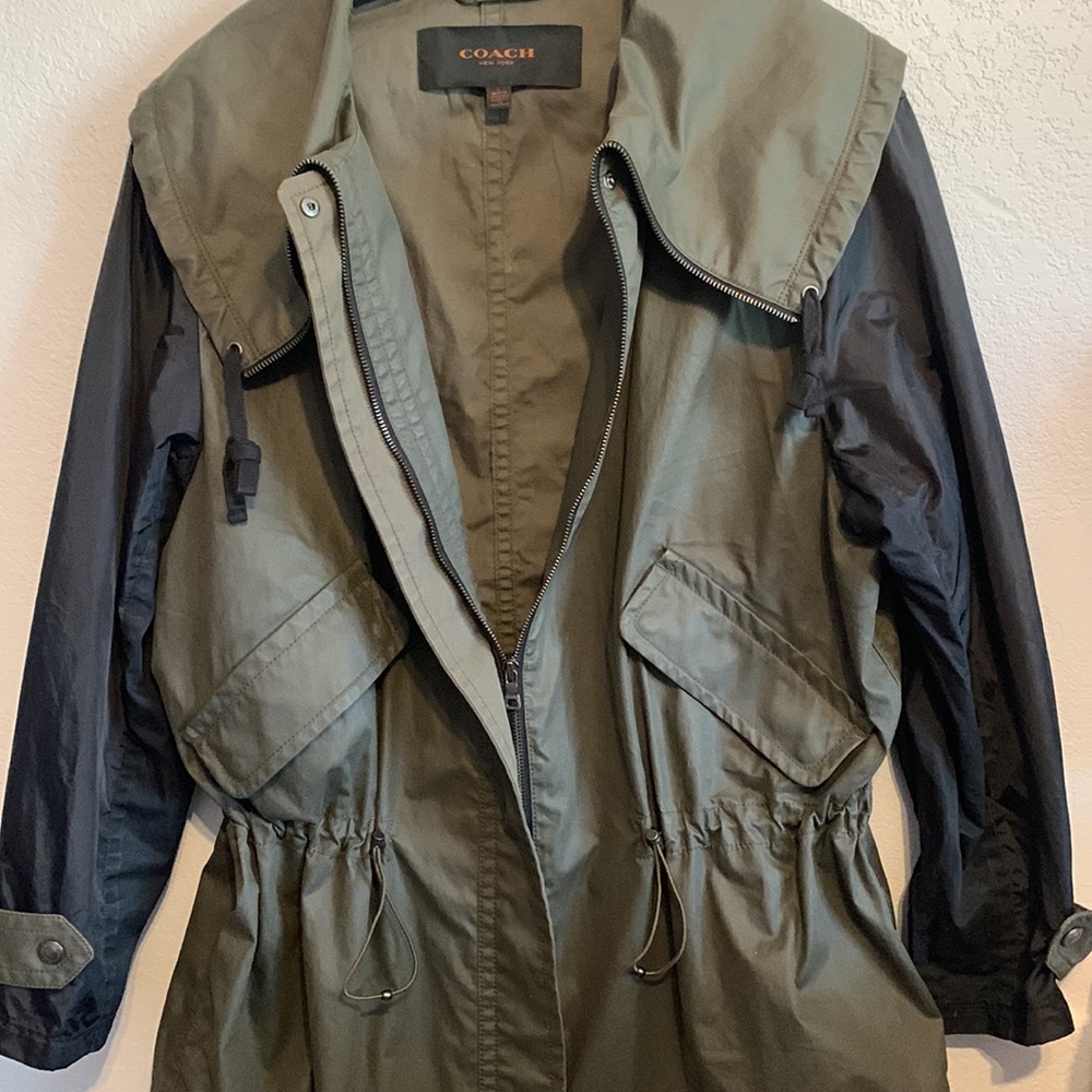 Coach Hadley Anorak Utility Trench Rain Coat